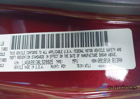 2008 Jeep Wrangler Unlimited X from USA, damaged, VIN 1J4GA39138L529925